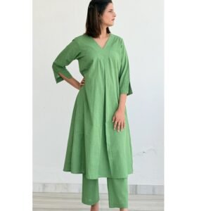 Stem Green Kurta Set