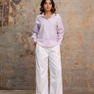 Women Striped Shirt with Trousers