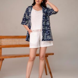 Women Printed Top with Shorts